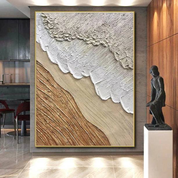 Rustic Architecture Timeless - big canvas print for farmhouse decor